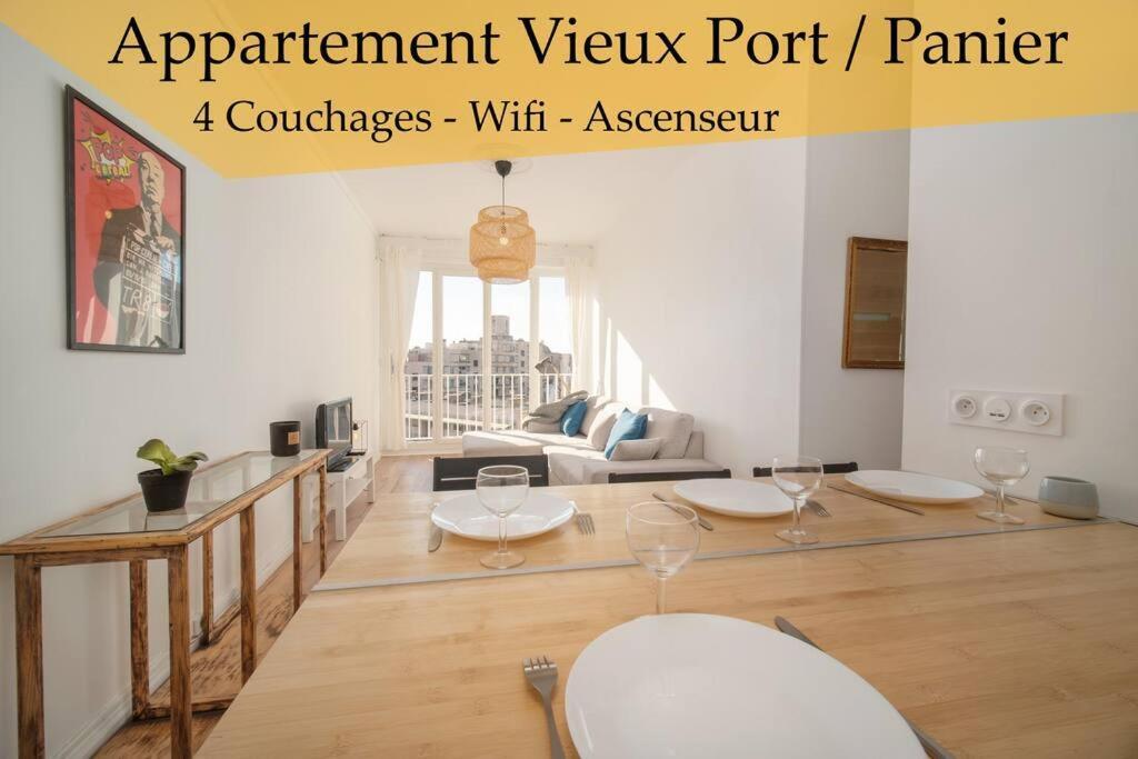 Appartement Tout Equipe Au Coeur Du Vieux Port 4 Couchages Marseille Luaran gambar
